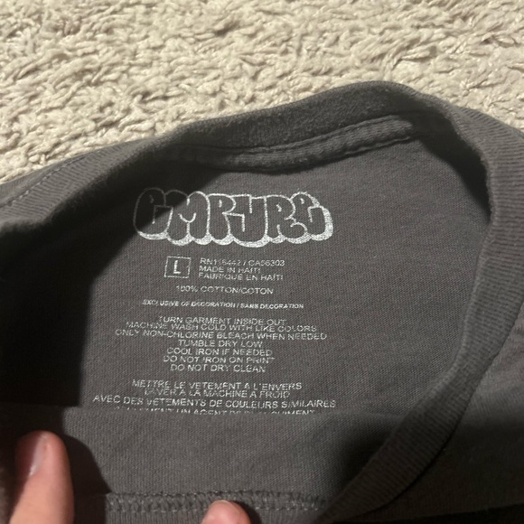 Empyre Charcoal Short-Sleeve Graphic Tee with Orange & White Logos - Picture 3 of 3